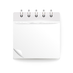 Poster - Paper calendar isolated on white