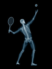 3d rendered medically accurate illustration of tennis player