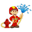 Cute Fireman cartoon