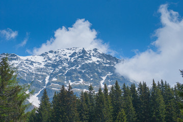 snowy mountain peak