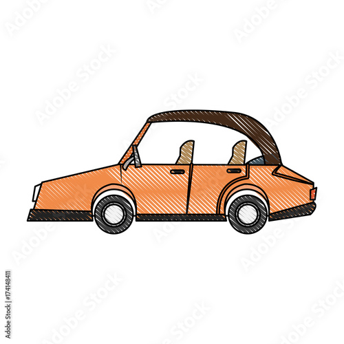 Car side view icon vector illustration graphic design Stock Vector