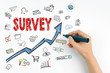 © STOATPHOTO - Survey Concept. Arrow with keywords and icons.