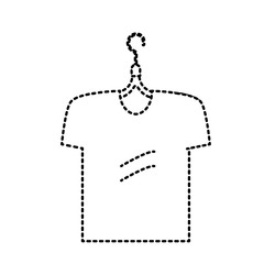 Wall Mural - dotted shape man t-shirt casual design style