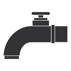 Canvas Print - water tap isolated icon vector illustration design