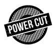 Power Cut rubber stamp. Grunge design with dust scratches. Effects can be easily removed for a clean, crisp look. Color is easily changed.