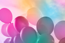 Colorful Balloons On Sky Background