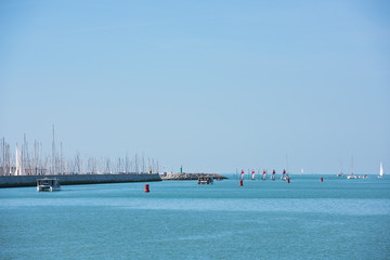 Sticker - View of La Rochelle, France marina