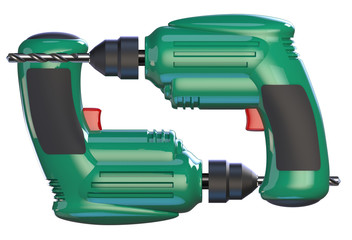 Two green drills