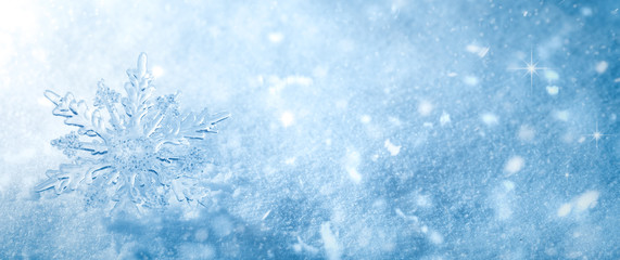 Wall Mural - winter snow background