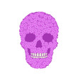 Violet verbena skull