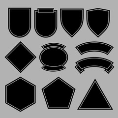 army patches or military badges template design