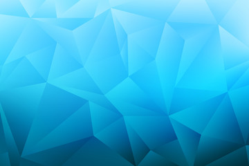 Wall Mural - blue low poly background