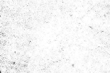 Distressed halftone grunge black and white vector texture -texture of concrete floor background for creation abstract vintage effect with noise and grain