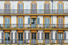 Colourful Facade With Balconies
