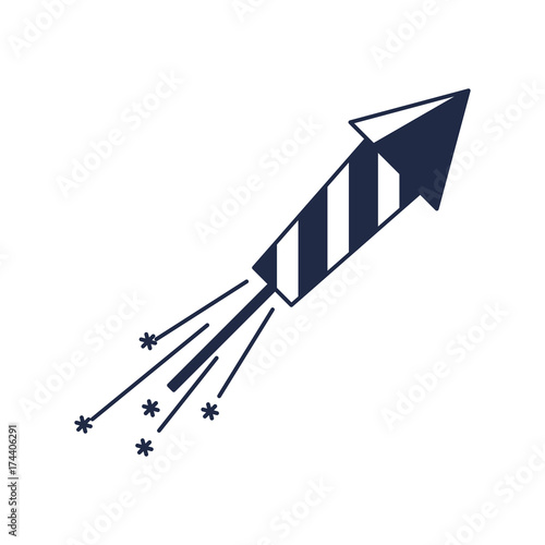 Fotografija Christmas slapstick isolated vector icon