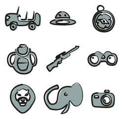 Safari  Icons Freehand 2 Color