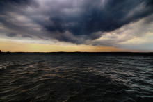 Storm Clouds Over A Lake Free Stock Photo - Public Domain Pictures