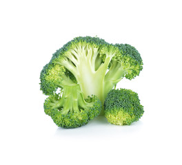 Wall Mural - broccoli isolated on white background