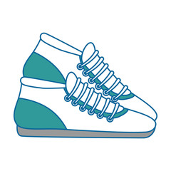 Wall Mural - sport tennis shoes isolated icon