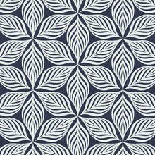 Abstract Linear Petal Flower. Vector Pattern.pattern Is On Swatches Panel