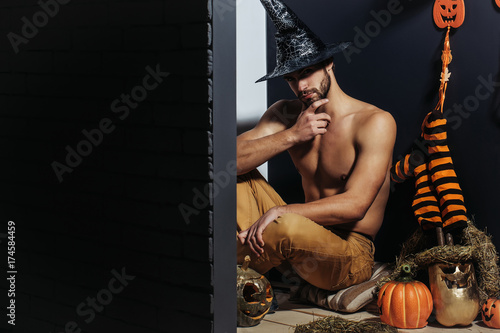 Fotografie, Obraz Halloween spirit and supernatural concept