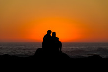Couple Watching Sunset - 8593