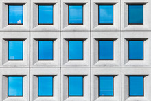 Windows Pattern In A Modern Building Facade