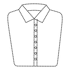 Sticker - Folded shirt isolated icon