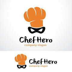 Chef Hero Logo Template Design Vector, Emblem, Design Concept, Creative Symbol, Icon