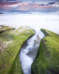 Wall Mural - Sunrise at Harlyn Bay, Cornwall