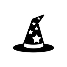 Icon Of Witch Hat - Vector Iconic Design