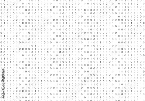 Fotomural Streaming binary code background vector illustration