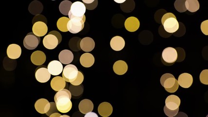 Wall Mural - blurred chtistmas lights over dark background