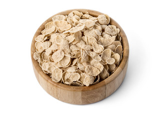 Wall Mural - Bowl of oat flakes