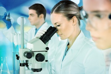 Wall Mural - group scientist.