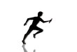 © imageBROKER - Silhouette of a relay runner