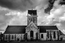 Church In St. Mere Eglise, Normandy