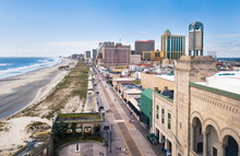 ATLANTIC CITY, USA - SEPTEMBER 20, 2017: Atlantic City Boardwalk
