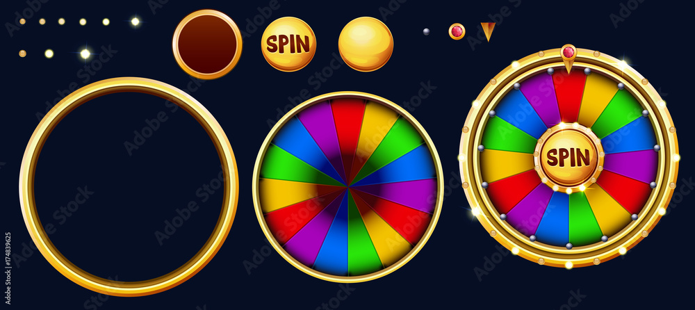 Bonus wheel of luck. Vector illustration Stock Vector | Adobe Stock