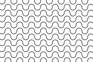 Wall Mural - Pantile - abstract background, Black abstract vector background - waves, Abstract background with curved lines,