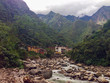 River leading to Aguas Calientes in the Andes mountains