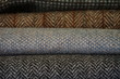 Woven wool tweed fabric