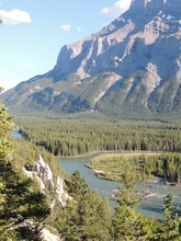 Earth Pyramids Or Hoodoos In The Bow Valley, By Tunnel Mountain And Mount Rundle, Banff National Park, Alberta, Canadian Rocky Mountains, Canada