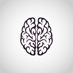 Wall Mural - Brain logo vector icon design illustration