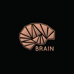 Canvas Print - Brain logo vector icon design illustration