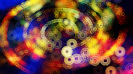 Aufkleber - abstract fresh design background with light circle pattern and shiny colours. Blur effect.