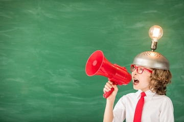 Poster - Child with toy virtual reality headset