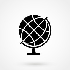 Wall Mural - world Icon isolated on background. Modern flat pictogram, business, marketing, internet concept
