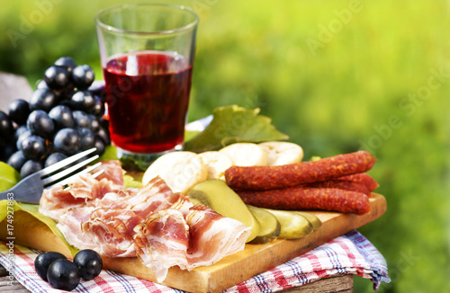 Fotografía Brotzeit, Jause, Törggelen, Südtirol, Textraum, copy space