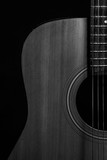 Fototapeta Zwierzęta - Acoustic guitar in black and white
